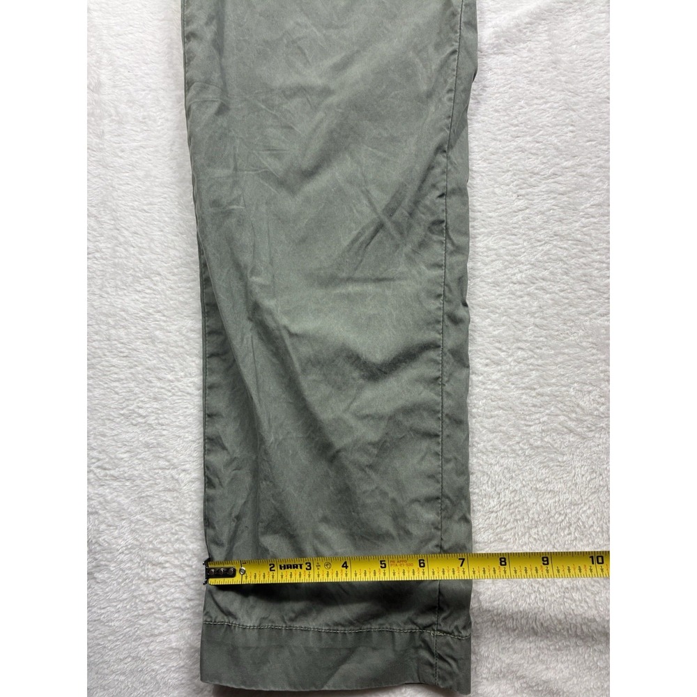 Buck Mason Men's 34 washed Green parachute poplin pants officer pants 14140 - Picture 9 of 9